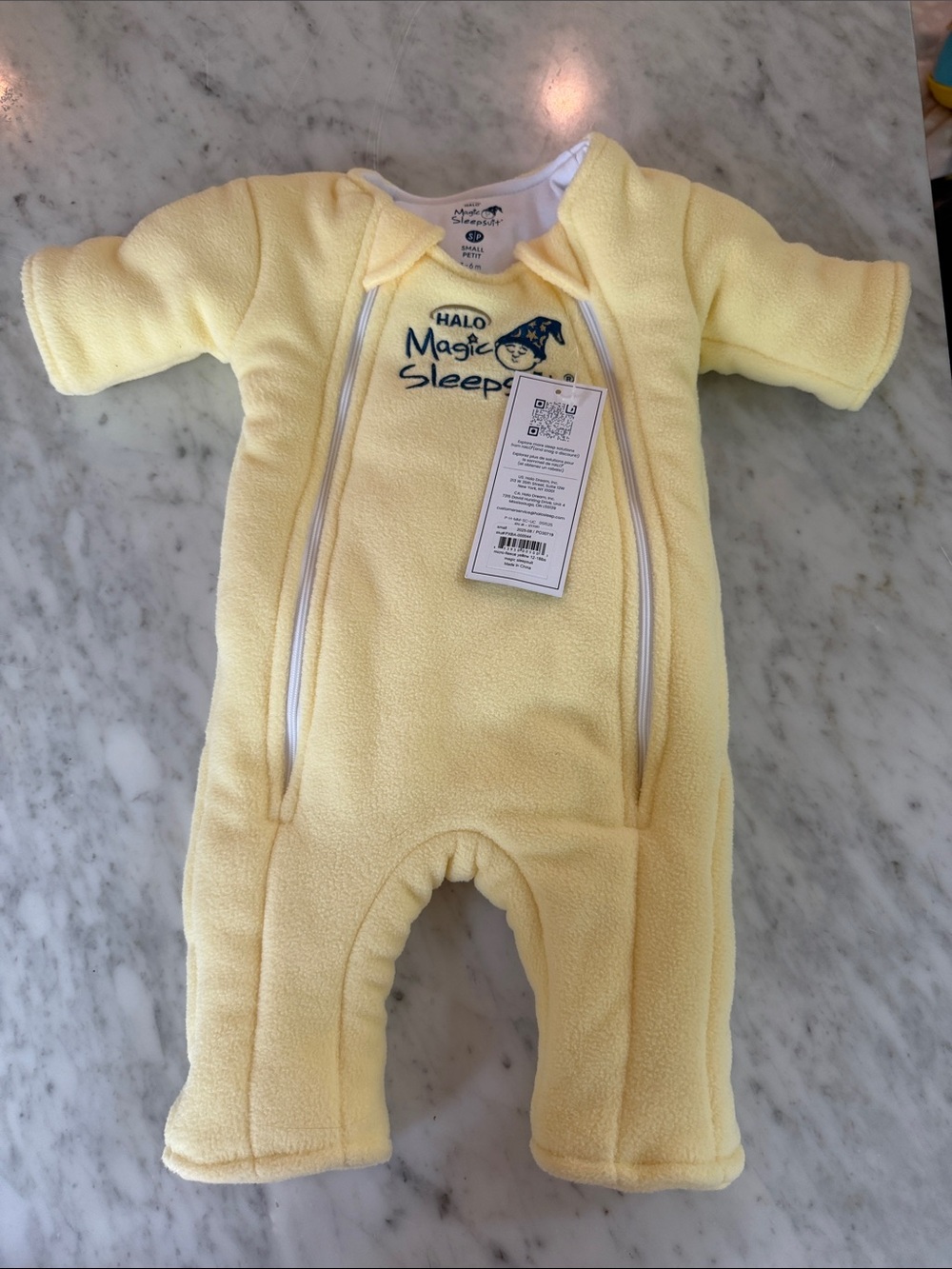 HALO Yellow Fleece Magic Sleep Sack Romper